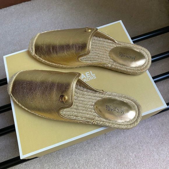 MICHAEL KORS Women Kemper Leather Espadrilles - NEW NWB - Picture 4 of 10